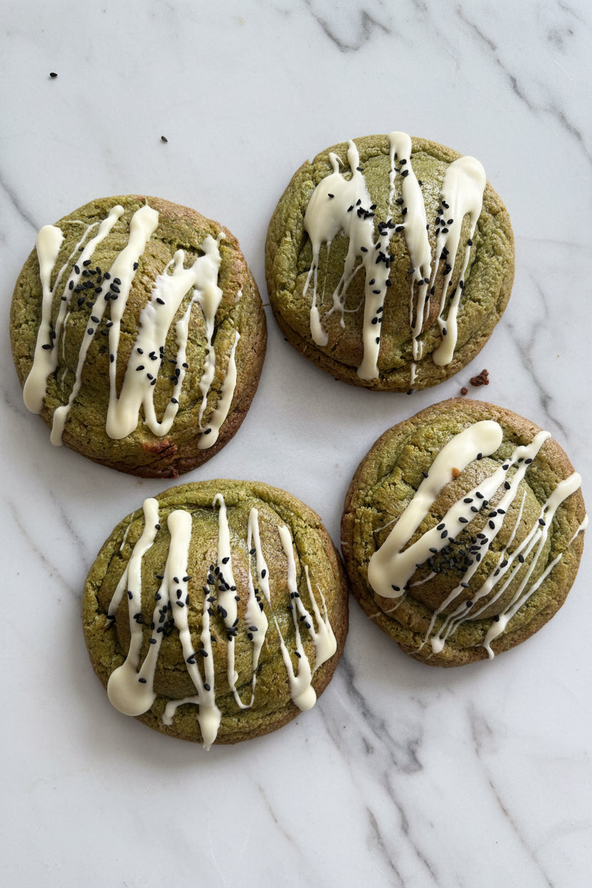 Cookie XXL Matcha & chocolat blanc
